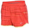 Nike Women's Printed 5K Tempo Running Shorts-Red