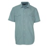 Perry Ellis Men's Short Sleeve Military Style Woven Shirt