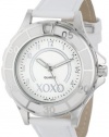 XOXO Women's XO3187 Silver Dial White Strap Watch