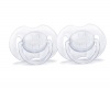 Philips AVENT Translucent Orthodontic Infant Pacifier, Clear, 0-6 Months