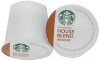 Starbucks House Blend Medium Roast 0.42 Oz (12g) K-Cup Ground Coffee for Keurig Brewers (Box of 54)
