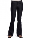 Calvin Klein Jeans Women's Petite Flare Leg Jean, Rinse, 10x29