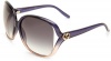 Gucci Women's 3500/S Rectangle Sunglasses,Shiny Blue Frame/Grey Gradient Lens,One Size