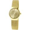 Skagen Women's 233XSGGG2 Denmark Goldtone Mesh Gold Dial Watch