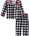 ABSORBA Baby-Girls Infant Dot Pajama Set, Black/White, 24 Months