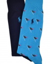 Polo Ralph Lauren Men's Yacht Club Solid Dress Socks (2 Pack)