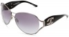 Just Cavalli Women's JC215SW Aviator Sunglasses,Shiny Gunmetal Frame/Gradient Smoke Lens,one size