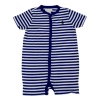 Polo Ralph Lauren Striped Baby Onesie Shortalls Navy, 3 Months