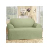 Sure Fit Cotton Duck T-Cushion Sofa Slipcover, Sage