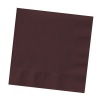 Creative Converting Touch of Color 2-Ply 50 Count Paper Lunch Napkins, Chocolate Brown