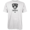 NBA adidas Brooklyn Nets Primary Logo T-Shirt - White