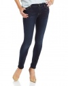 7 For All Mankind Women's Petite The Ankle Skinny Jean in Slim Illusion Merci Blue