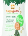 Happy Baby Organic Puffs, Greens Puffs, 2.1-Ounce Containers (Pack of 6)