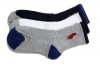 Polo Ralph Lauren Boy's 3-Pack Cushioned Crew Socks (Sock Sz 9-11 - Fits Shoe 4-10, Assorted)