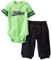 Carters Baby Cutest Little Brother Bodysuit Set Green 3 Mo