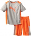 PUMA - Kids Boys 2-7 Lit Graph Perf Shirt Set