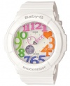 Casio Women's BGA-131-7B3CR Baby-G Analog Display Quartz White Watch