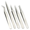 5pc Non-Magnetic Precision Stainless Steel Tweezers Forceps