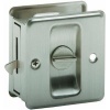 Schlage 991 1-3/4 x 2-1/4 Privacy Pocket Artisan Sliding Door Lock, Satin Nickel