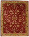 Safavieh  AN526A Anatolia Collection Handmade Burgundy and Gold Hand-Spun Wool Area Rug, 3-Feet by 5-Feet
