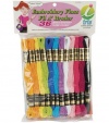 Iris 36-Pack Embroidery Floss Pack, 8m, Pastel Colors