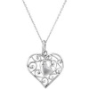CleverEve Designer Series 2013 Fall Winter Inspirational Blessings Sterling Silver 8.80 grams My Adopted Child Heart Pendant Necklace w/ 18 Chain, Gift Box & Card with Poem