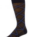 HUGO BOSS Men's Criss Cross Argyle Mid Calf Dress Sock