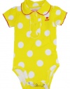 XOXO Baby-Girls Infant Lemon Polka Dots Bodysuit 12M
