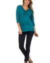 Belly Moms Women's Tess Maternity and Nursing 3/4 Sleeves Top