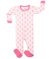 Leveret Footed Ballerina Shoes Pajama Sleeper 100% Cotton (Size 6M-5T)