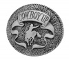 Buckle Rage Cowboy Up Rodeo Belt Buckle - Oversized Western Design Silver One Size