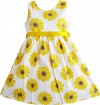 Sunny Fashion Girls Sunflower School Uniform Sundress