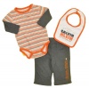 Calvin Klein Baby-Boys Newborn 2-Fer Bodysuit With Pants And Bib
