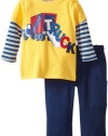 Watch Me Grow! by Sesame Street Baby-Boys Infant 2 Piece Truck Pullover And Pant