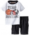 Kids Headquarters Baby-Boys Infant Tee With Cargo Short
