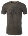 MBJ Mens Vintage Crew Neck Short Sleeve Graphic T Shirt
