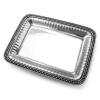 Wilton Armetale Flutes & Pearls Tray, Rectangular, 14-Inch by 10-1/2-Inch