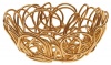 A di Alessi Nuvem Round Basket, Gold, Small