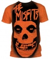 Men's The Misfits Stencil Skull Big Print Subway T-shirt