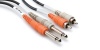 Hosa Cable CPR201 Dual 1/4 Inch To RCA Cable - 3.25 Foot