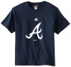 MLB Atlanta Braves Boy's Team Logo Short Sleeve Tee, Dark Navy, Large