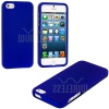 myLife (TM) Royal Blue Flat Series (2 Piece Snap On) Hardshell Plates Case for the iPhone 5/5S (5G) 5th Generation Touch Phone (Clip Fitted Front and Back Solid Cover Case + Rubberized Tough Armor Skin + Lifetime Warranty + Sealed Inside myLife Authorized