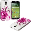 myLife (TM) Pink + White Cherry Blossoms and Bees Series (2 Piece Snap On) Hardshell Plates Case for the Samsung Galaxy S4 Fits Models: I9500, I9505, SPH-L720, Galaxy S IV, SGH-I337, SCH-I545, SGH-M919, SCH-R970 and Galaxy S4 LTE-A Touch Phone (Clip Fit