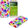 myLife (TM) Rainbow Glossy Bubbles Series (2 Piece Snap On) Hardshell Plates Case for the Samsung Galaxy S4 Fits Models: I9500, I9505, SPH-L720, Galaxy S IV, SGH-I337, SCH-I545, SGH-M919, SCH-R970 and Galaxy S4 LTE-A Touch Phone (Clip Fitted Front and B