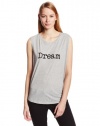 Michael Stars Women's Dream Graphic High Low Muscle Tank, Heather Grey, One Size