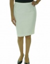 Calvin Klein Women's Textured Pencil Skirt Cream 4P