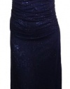 R&M Richards Women's Asymmetrical Sparkle Long Dress Gown