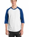 Sport-Tek T200/YT200 - Men's Or Youth Raglan 3/4 Sleeve 100% Cotton Baseball Tee Shirt