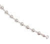 CleverEve Designer Series 7.0mm Sterling Silver Small Puffy Heart Chain Link Bracelet 7