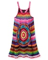 Flowers By Zoe Girls' Crochet Dress - Sizes 2T-4T